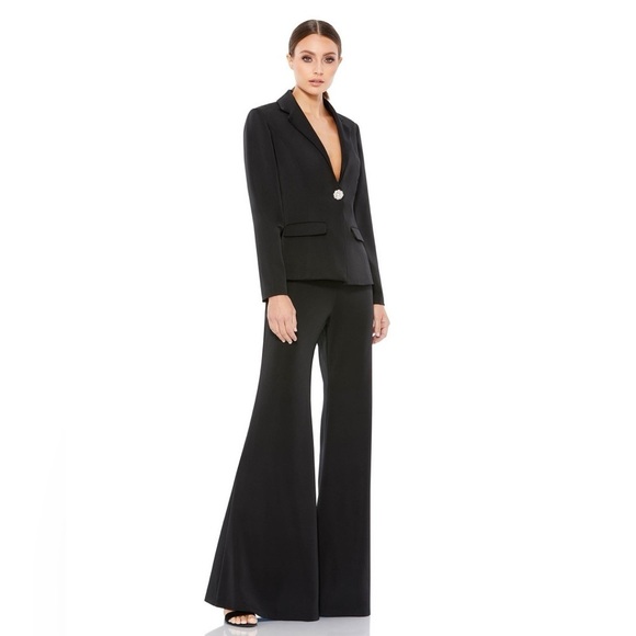 IEENA FOR MAC DUGGAL 26455 NWT Black Jumpsuit